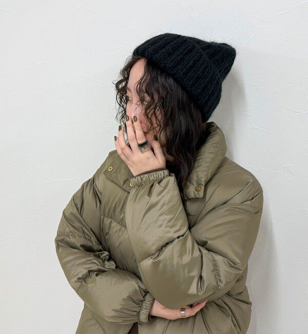 fredy emue「【Fratelli Talli/フラテリータリー】モヘヤ混ローゲージニットキャップ」|ニット帽|ブラック