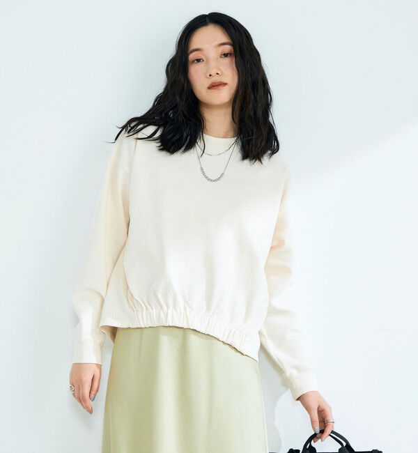 fredy emue「裾インゴムブークレープルオーバー」|Tシャツ・カットソー|