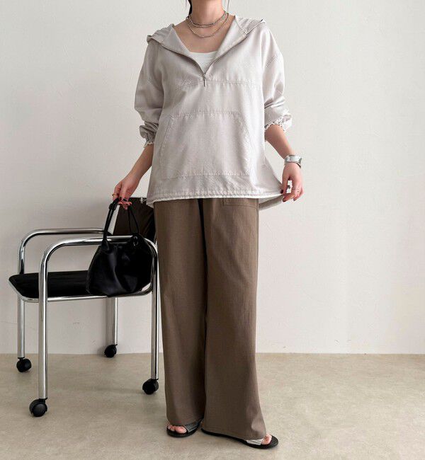 fredy emue「【接触冷感&times;UVカット/マルチ機能】ドライオックスセミワイドイージーパンツ」|チノ|