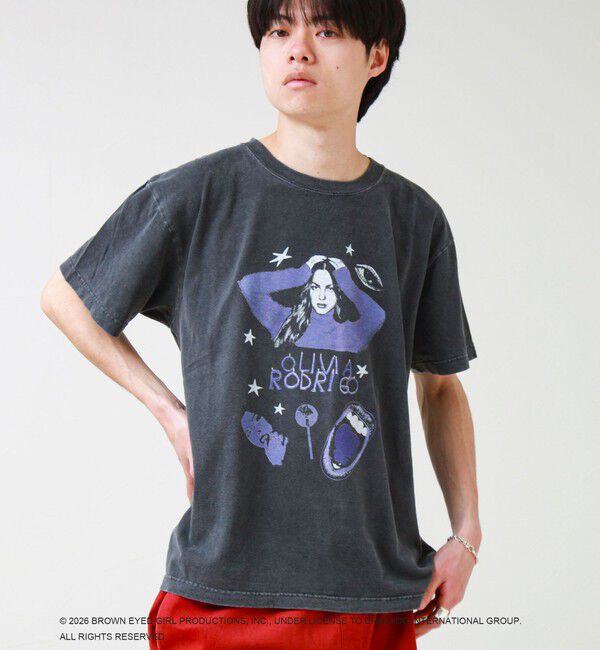 GLOSTER「【GOOD ROCK SPEED】Olivia Rodrigo / オリヴィア・ロドリゴ プリントT」|Tシャツ・カットソー|ブラック