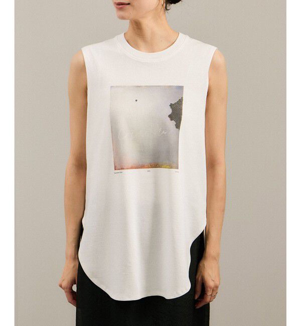 SALON adam et rope'「Yasuko Hirano / 平野泰子 ARTプリントノースリーブT」|タンクトップ|