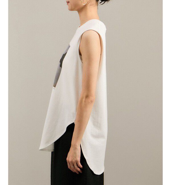 SALON adam et rope'「Yasuko Hirano / 平野泰子 ARTプリントノースリーブT」|タンクトップ|