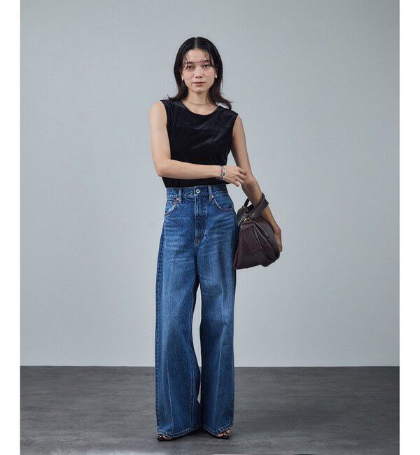 SALON adam et rope'「トリアセベロア前後2WAYノースリーブ/タンクトップ / セットアップ対応」|タンクトップ|