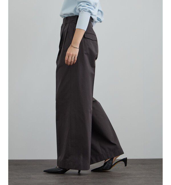 SALON adam et rope'「tacca Cギャバ STYLE UP TACK PANTS」|チノ|