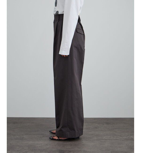 SALON adam et rope'「tacca Cギャバ STYLE UP TACK PANTS」|チノ|