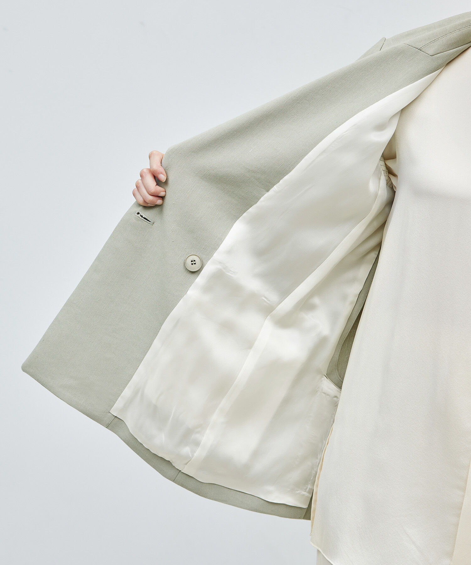 ROPE「ヘビーリネン ダブルジャケット」|テーラードジャケット|