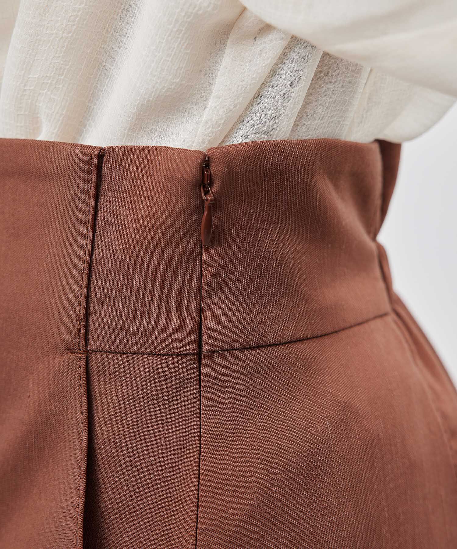 ROPE「リネンストレッチポケット付きタイトスカート/24SS【一部WEB限定】【雑誌掲載】【メディア掲載】」|スカート|