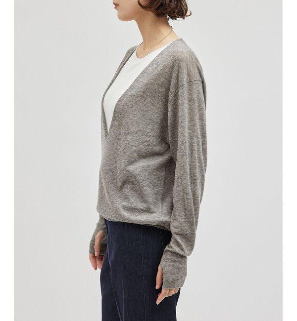 ROPE「ウールシアー深Vネックニット」|ニット・セーター|