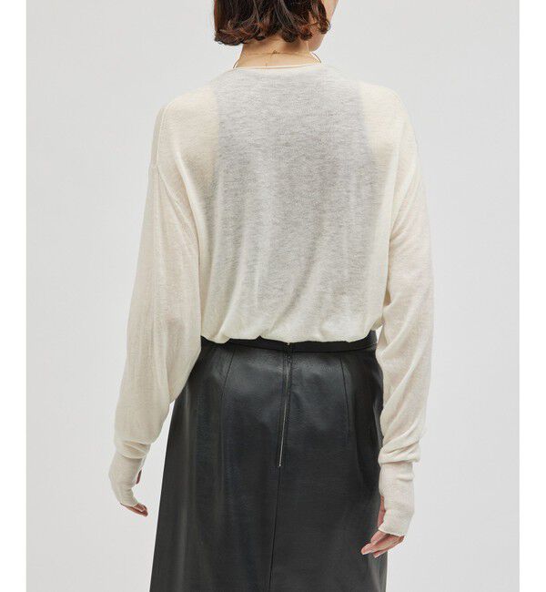 ROPE「ウールシアー深Vネックニット」|ニット・セーター|