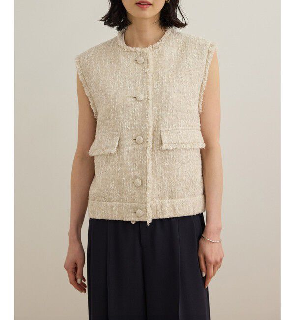 ROPE「サマーツイードジレ」|ベスト・ジレ|