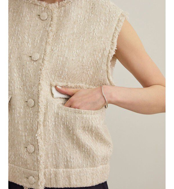 ROPE「サマーツイードジレ」|ベスト・ジレ|