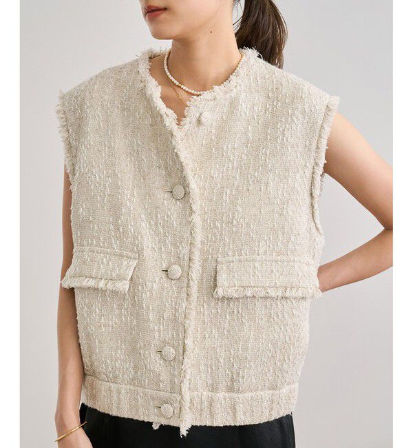 ROPE「サマーツイードジレ」|ベスト・ジレ|