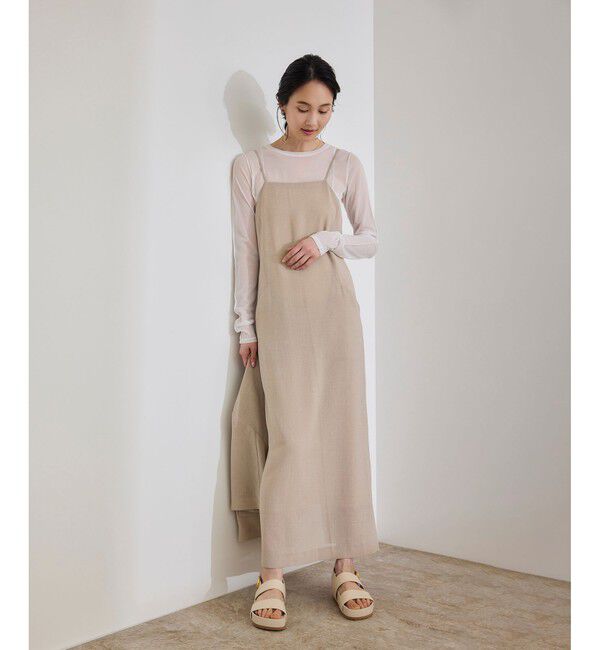 ROPE「【WEB・一部店舗限定】ストレッチシアー＆レースカットソー/洗える」|Tシャツ・カットソー|