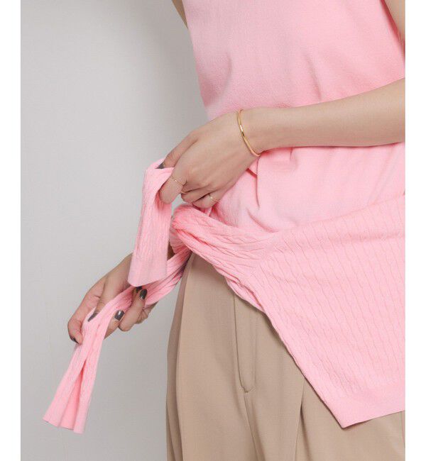 ROPE「ミニケーブルセパレートカーディガン（アンサンブル）/ イージーケア」|カーディガン|