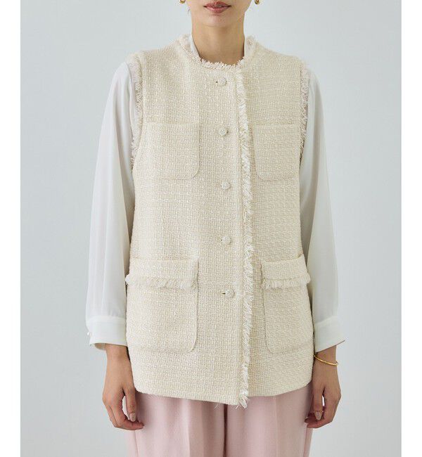 ROPE「ミックスツイードジレベスト/26SS」|ベスト・ジレ|