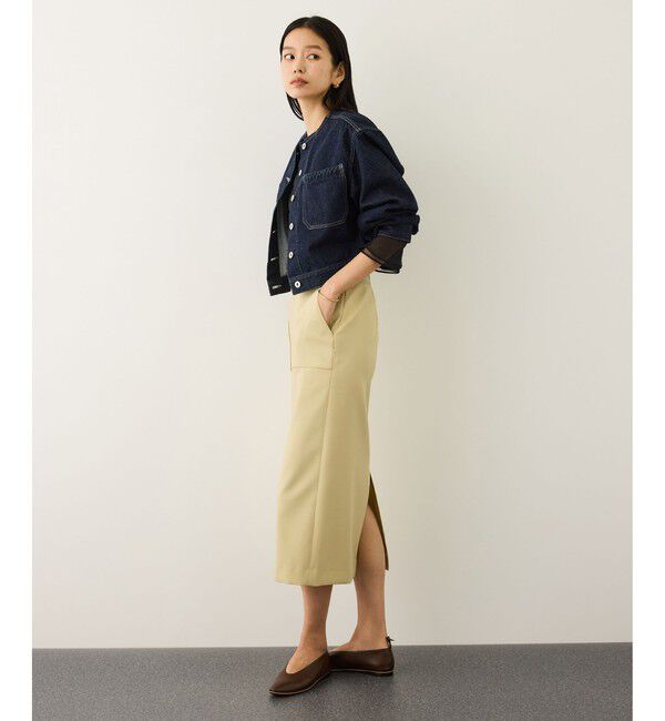 ROPE「[美人スカート]ダブルクロスポケット付きタイトスカート/イージーケア・26SS」|スカート|