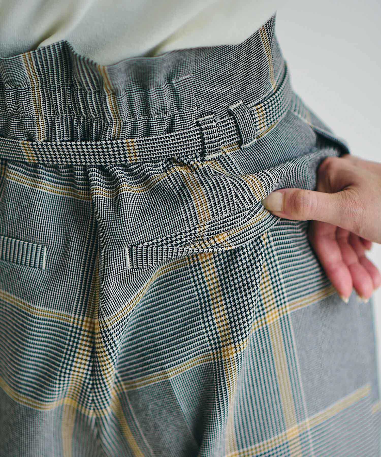 VIS「【Washable・EASY CARE】エコウールタッチワイドパンツ【sustainable】」|スラックス|