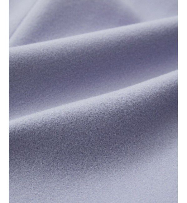 VIS「【静電気防止】ステン&スタンドカラージャージメルトンミドル丈コート」|ステンカラーコート|