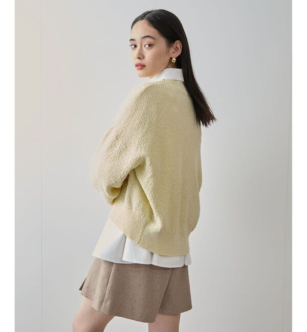 VIS「リンクス柄コクーンカーディガン」|カーディガン|