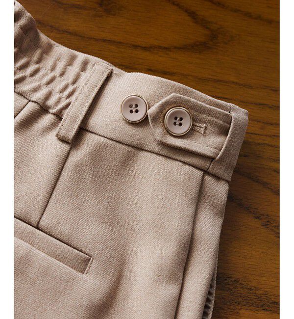 VIS「【美easy】ウーリッシュワンタックワイドパンツ【セットアップ対応/洗える】」|スラックス|