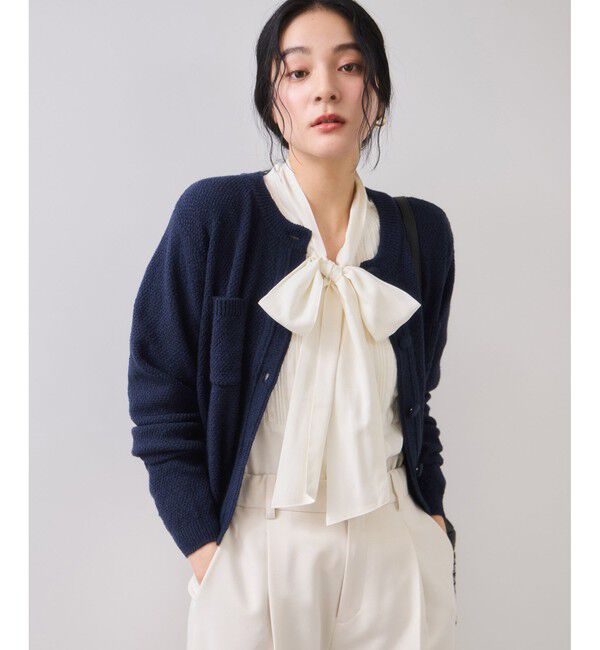 VIS「くるみ釦ニットカーディガン」|カーディガン|