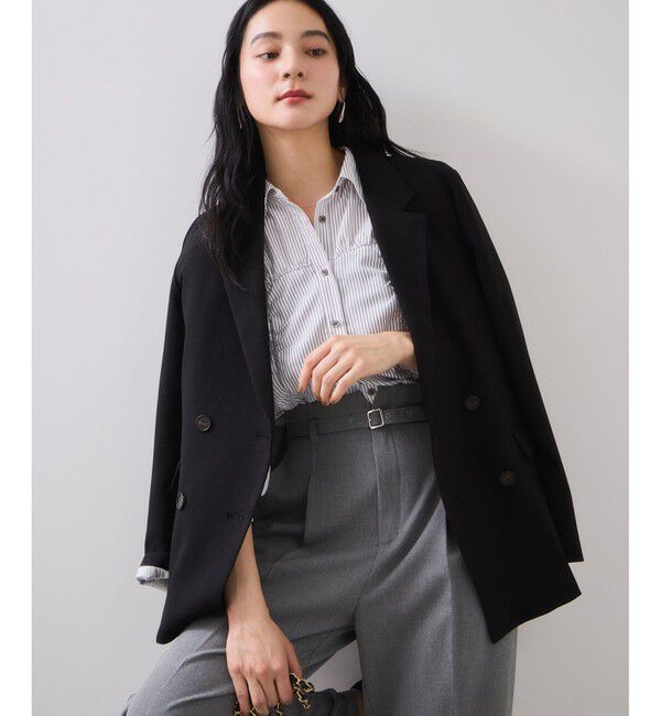 VIS「シャーリングギャザー切替シャツ/イージーケア」|シャツ・ブラウス|