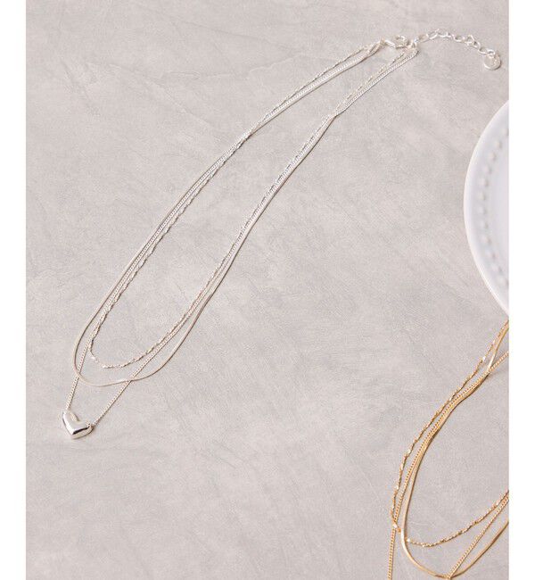 VIS「ハートレイヤードネックレス」|ネックレス|