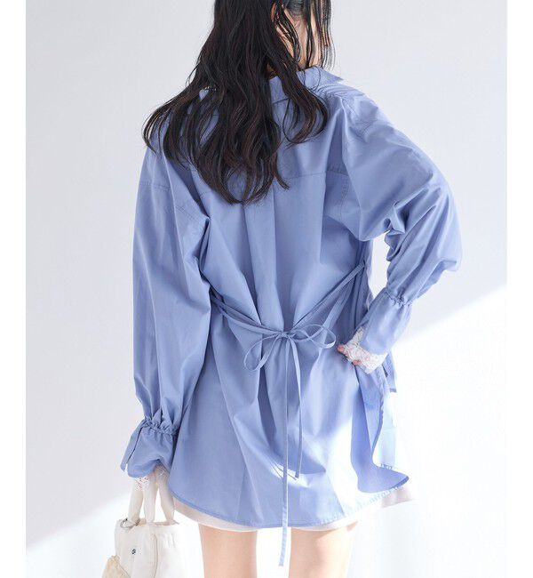 VIS「レーススリーブAラインシャツ」|シャツ・ブラウス|