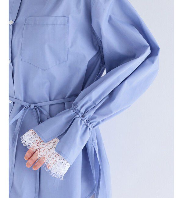 VIS「レーススリーブAラインシャツ」|シャツ・ブラウス|