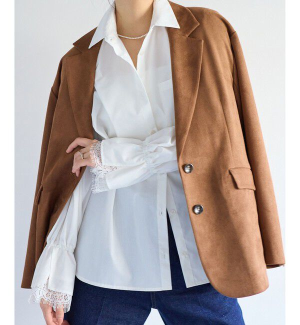 VIS「レーススリーブAラインシャツ」|シャツ・ブラウス|