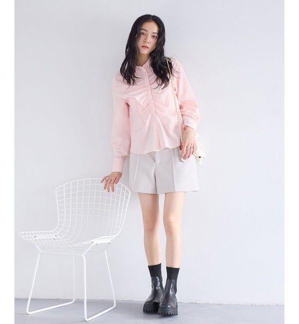 VIS「フロントギャザーシャツ」|シャツ・ブラウス|