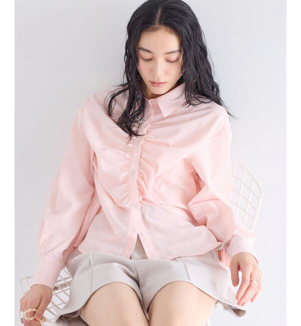 VIS「フロントギャザーシャツ」|シャツ・ブラウス|