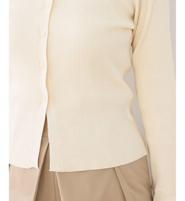 VIS「【WEB限定】袖フレア配色レイヤードカーディガン」|カーディガン|