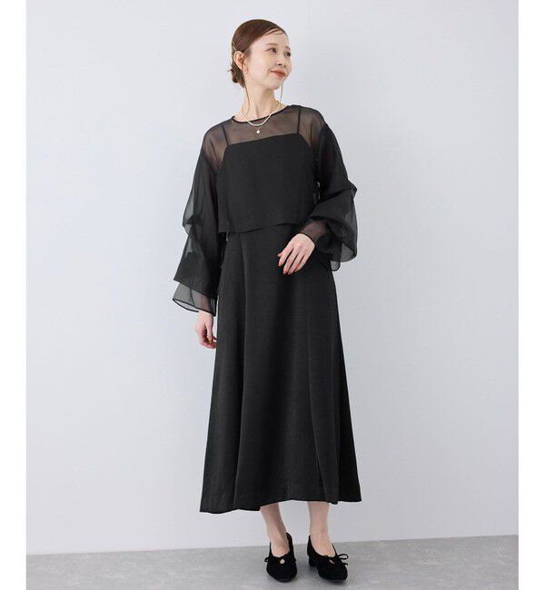 Rope&rsquo;Picnic「【Mon E&rsquo;toile/モンエトワール】結婚式にも/ブラウスセットキャミDRESS」|ドレス|