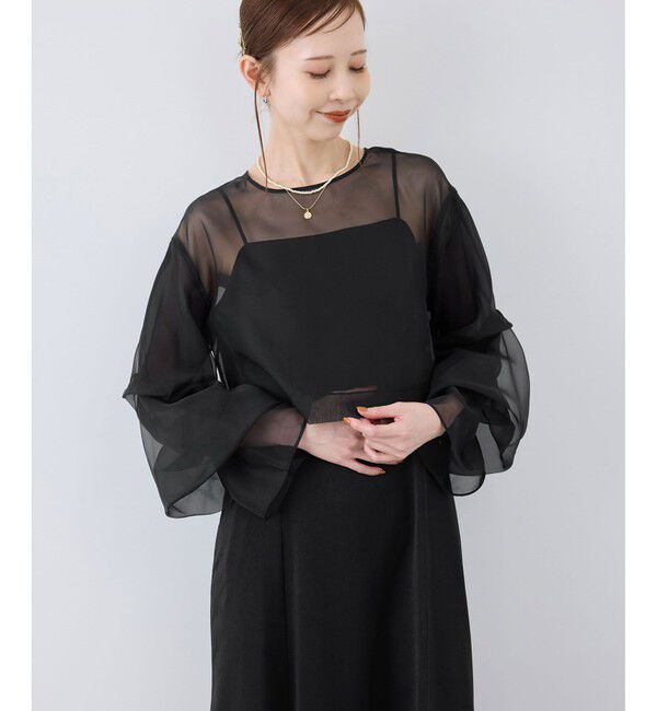 Rope&rsquo;Picnic「【Mon E&rsquo;toile/モンエトワール】結婚式にも/ブラウスセットキャミDRESS」|ドレス|