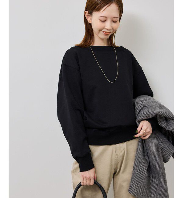 Rope&rsquo;Picnic「2WAYボートネックスウェット/リンクコーデ」|スウェット・ジャージ|ブラック(01)