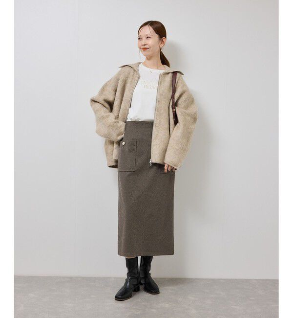 Rope&rsquo;Picnic「ジャージーアイラインスカート」|スカート|