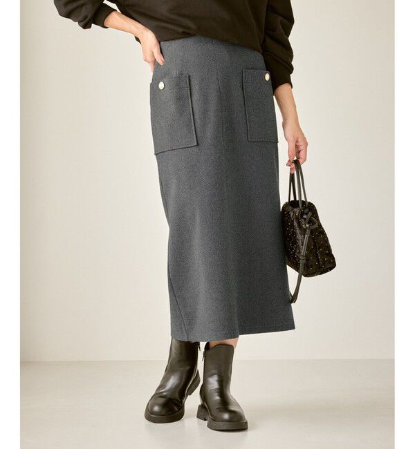 Rope&rsquo;Picnic「ジャージーアイラインスカート」|スカート|