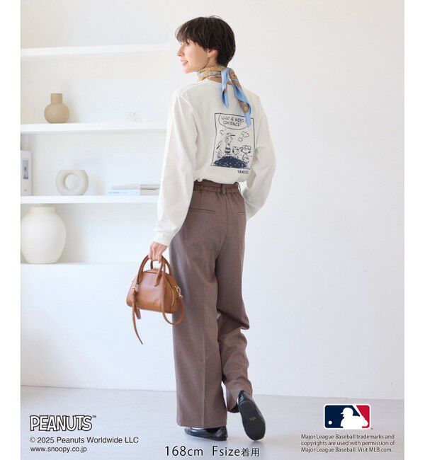 Rope&rsquo;Picnic「【PEANUTS&times;MLB COLLECTION by ROPE' PICNIC】ロングスリーブTee」|Tシャツ・カットソー|