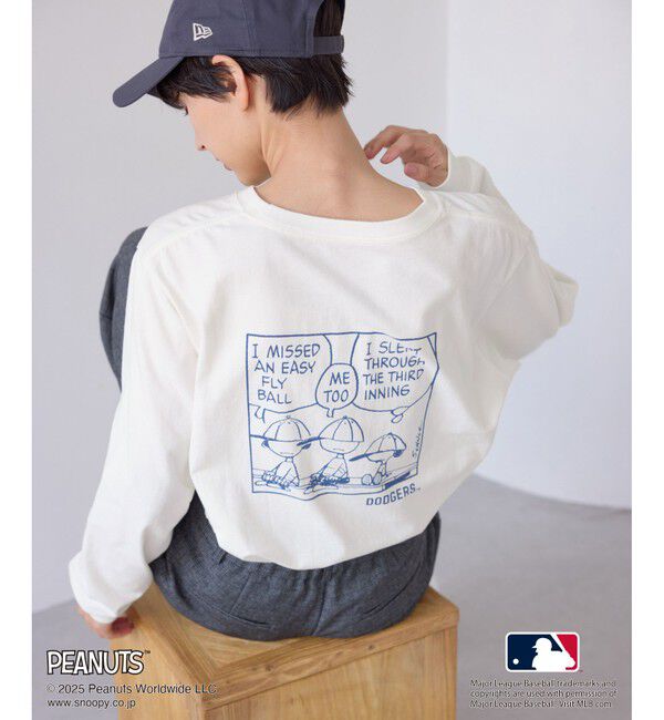 Rope&rsquo;Picnic「【PEANUTS&times;MLB COLLECTION by ROPE' PICNIC】ロングスリーブTee」|Tシャツ・カットソー|