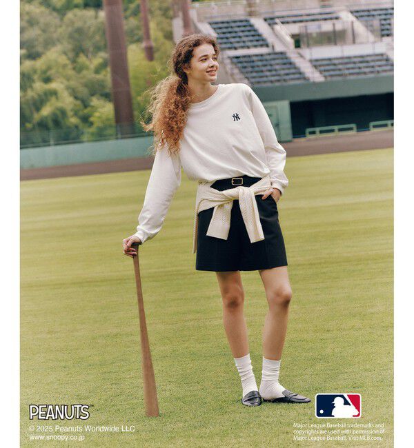 Rope&rsquo;Picnic「【PEANUTS&times;MLB COLLECTION by ROPE' PICNIC】ロングスリーブTee」|Tシャツ・カットソー|