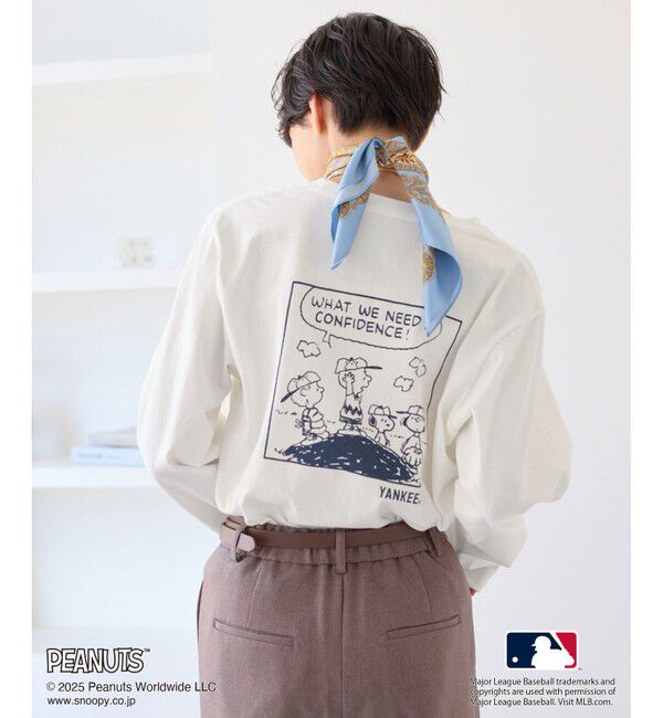Rope&rsquo;Picnic「【PEANUTS&times;MLB COLLECTION by ROPE' PICNIC】ロングスリーブTee」|Tシャツ・カットソー|