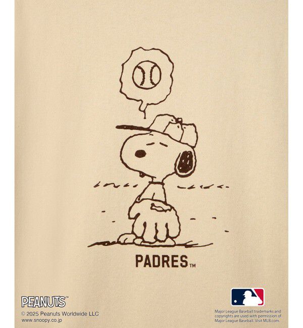 Rope&rsquo;Picnic「【PEANUTS&times;MLB COLLECTION by ROPE' PICNIC】ロングスリーブTee」|Tシャツ・カットソー|