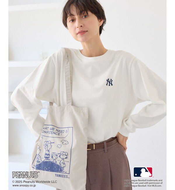 Rope&rsquo;Picnic「【PEANUTS&times;MLB COLLECTION by ROPE' PICNIC】ロングスリーブTee」|Tシャツ・カットソー|