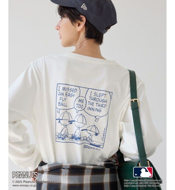 Rope&rsquo;Picnic「【PEANUTS&times;MLB COLLECTION by ROPE' PICNIC】ロングスリーブTee」|Tシャツ・カットソー|