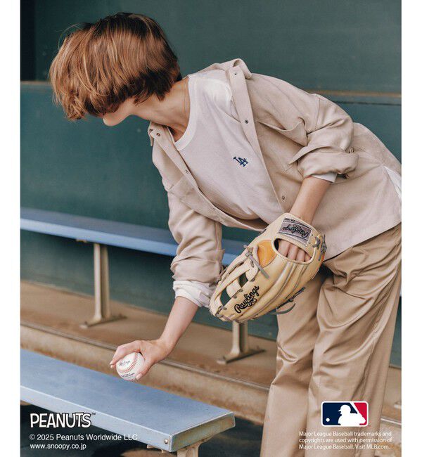 Rope&rsquo;Picnic「【PEANUTS&times;MLB COLLECTION by ROPE' PICNIC】ロングスリーブTee」|Tシャツ・カットソー|