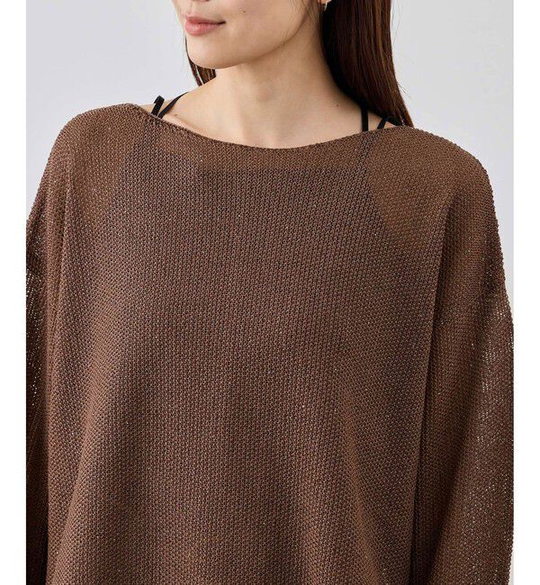 Rope&rsquo;Picnic「プチスパンコールメッシュニット」|ニット・セーター|