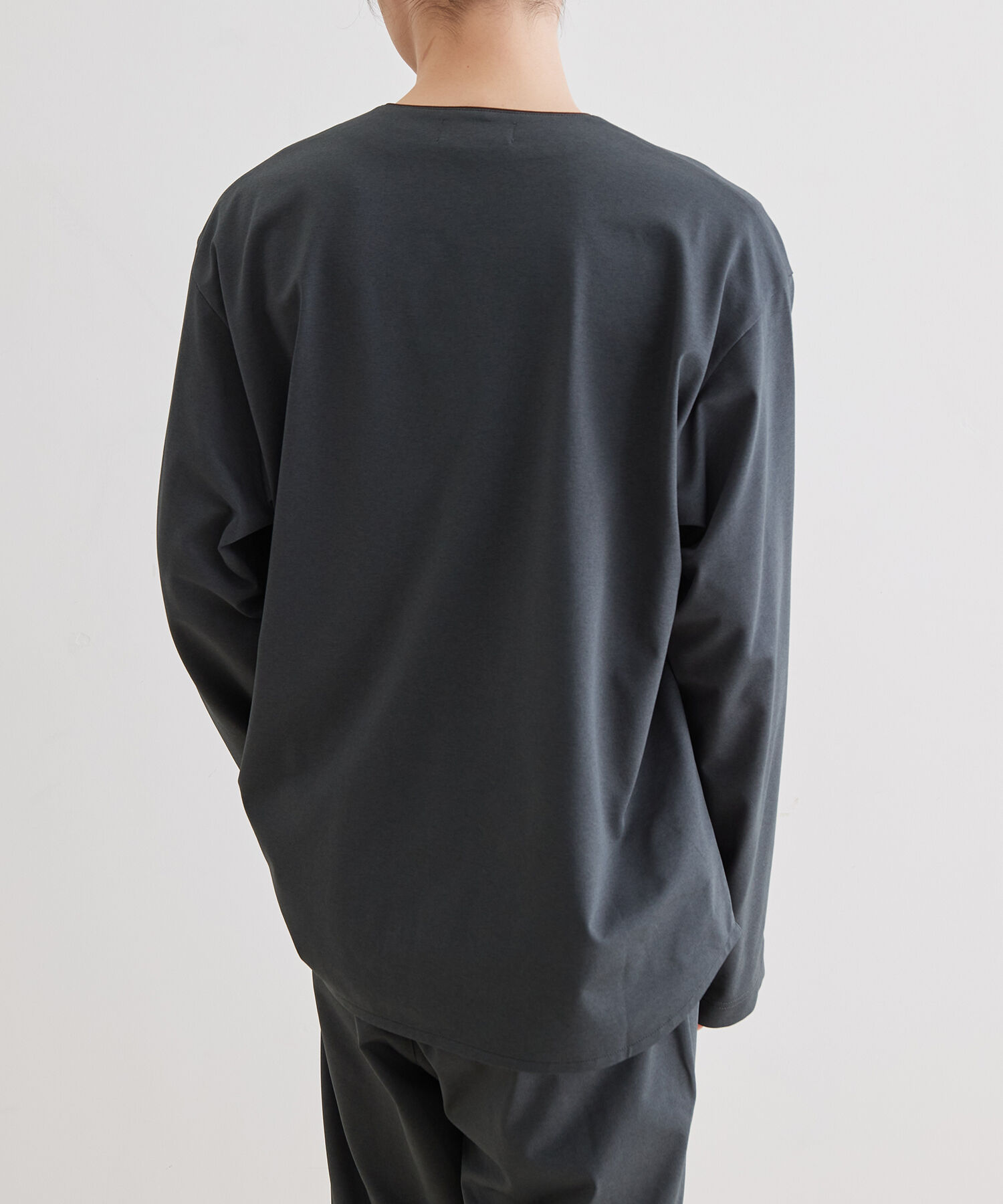 ADAM ET ROPE'「ボックスシルエット ジャージー カーディガン / 速乾 / 冷感 / イージーケア / ユニセックス」|カーディガン|