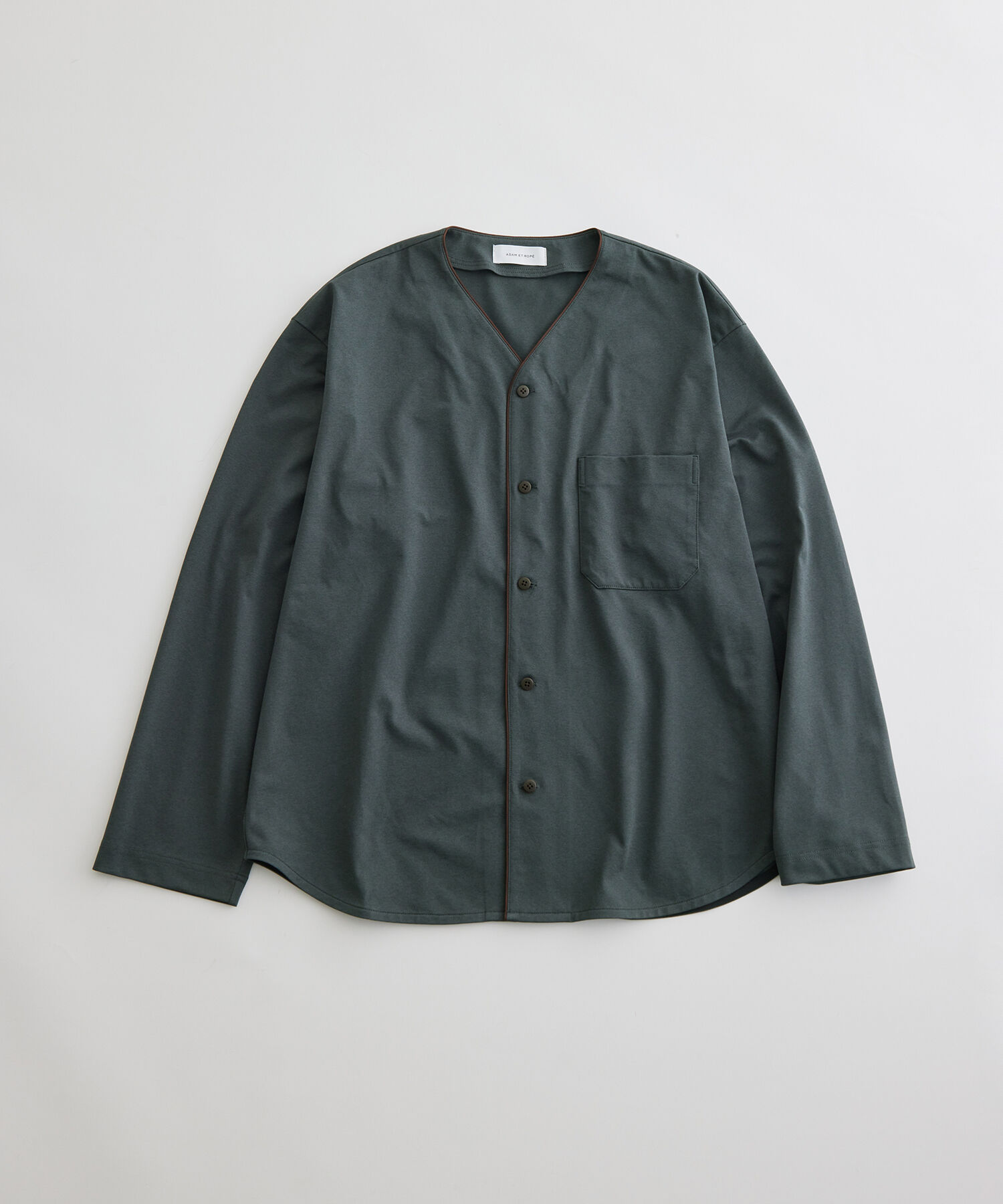 ADAM ET ROPE'「ボックスシルエット ジャージー カーディガン / 速乾 / 冷感 / イージーケア / ユニセックス」|カーディガン|