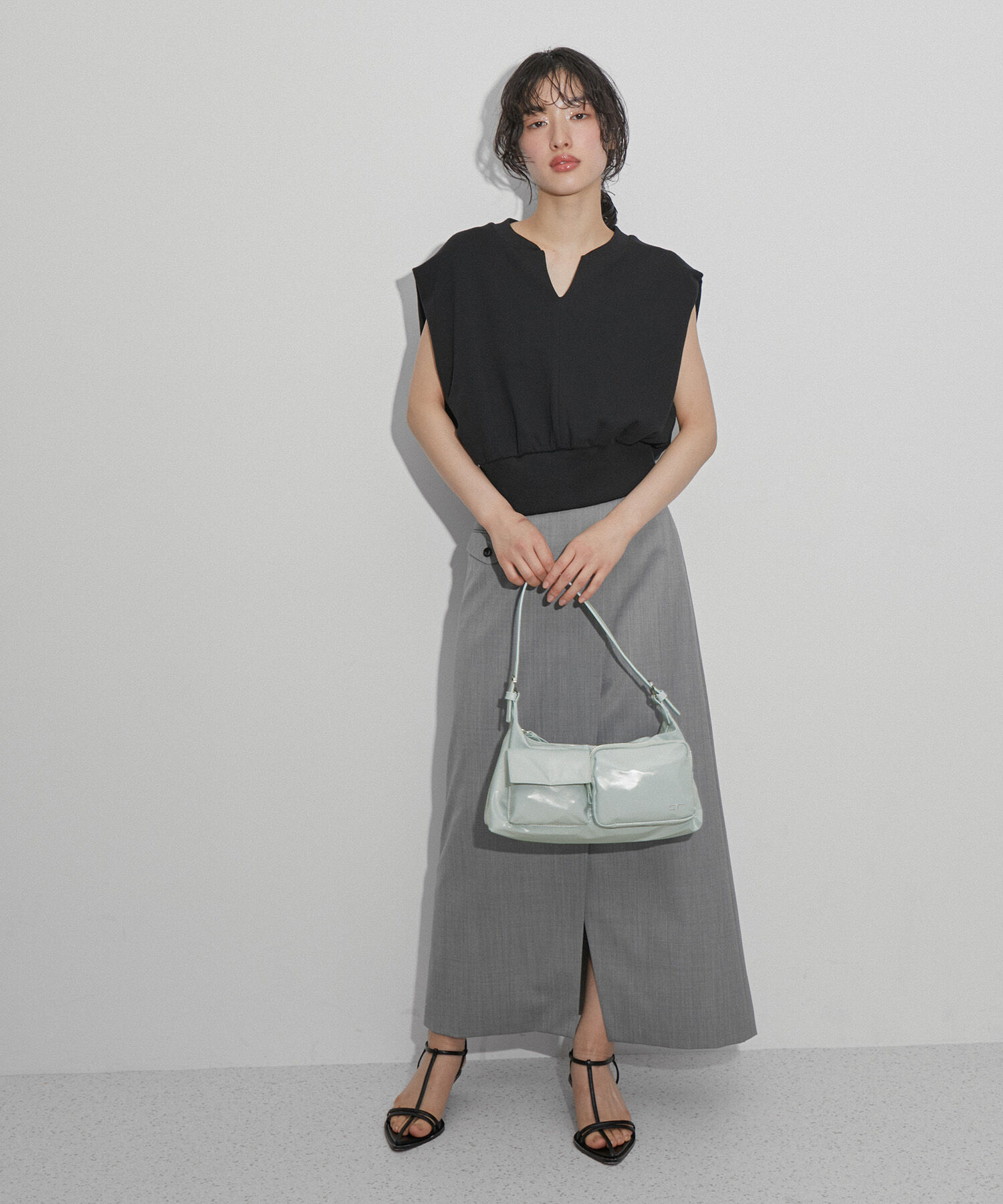 ADAM ET ROPE'「【サステナブル・追加】ボックスポケットミニバッグ」|ハンドバッグ|